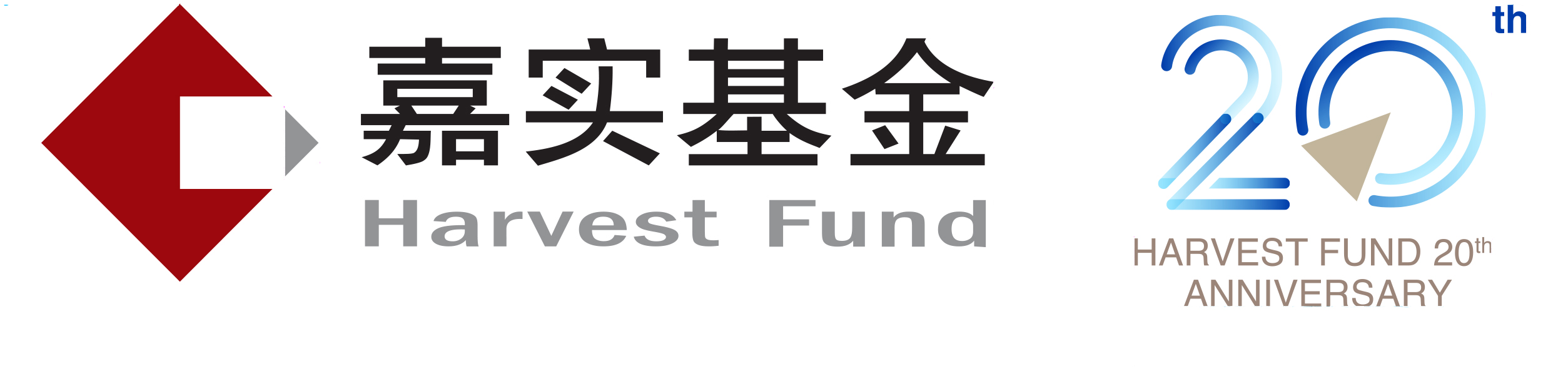 嘉实基金20周年组合logo
