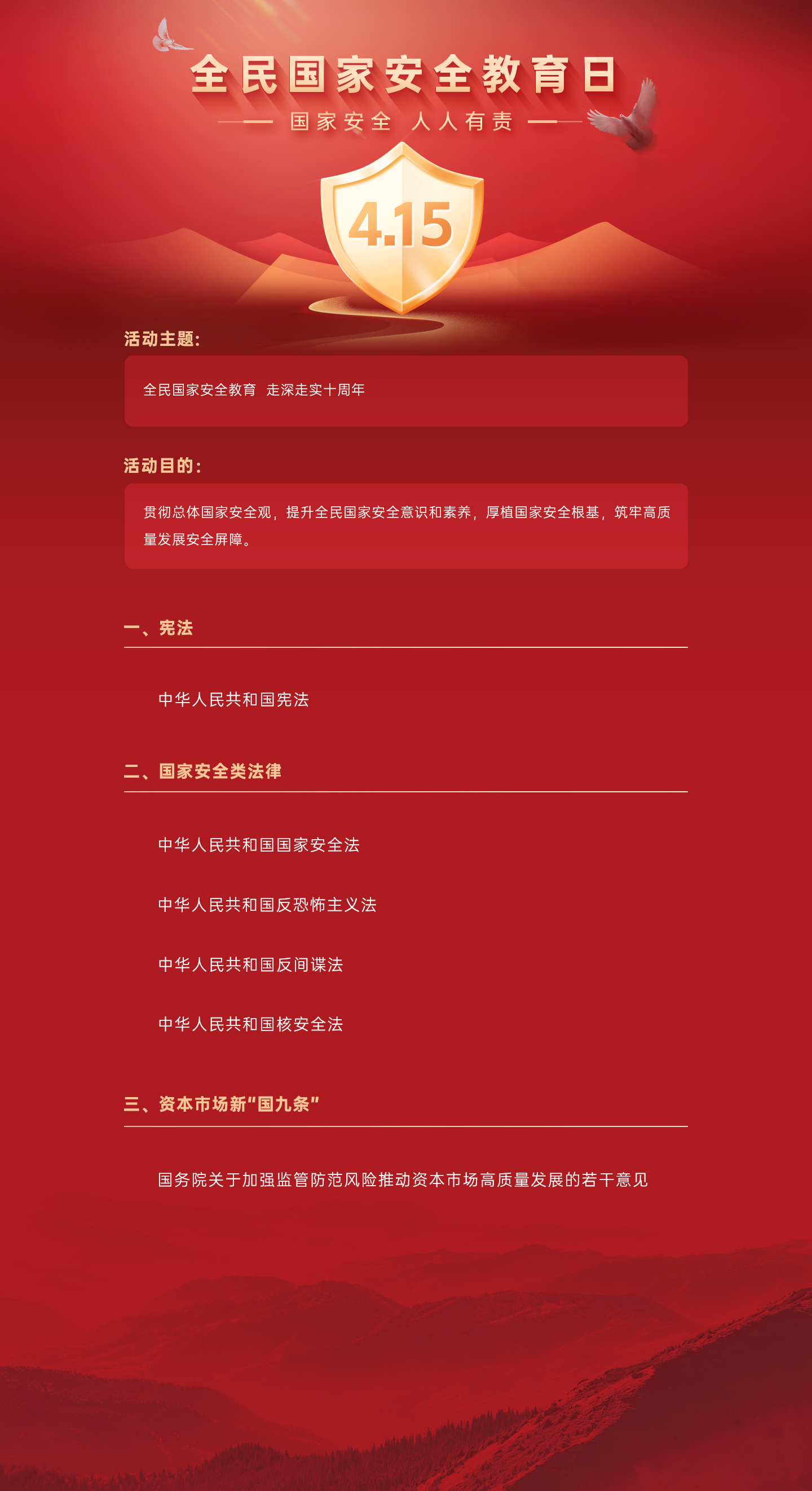 全民国家安全教育走深走实十周年嘉实基金管理有限公司